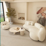 Divano curvo contemporaneo di lana di divano ad incasso per soggiorno, appartamento