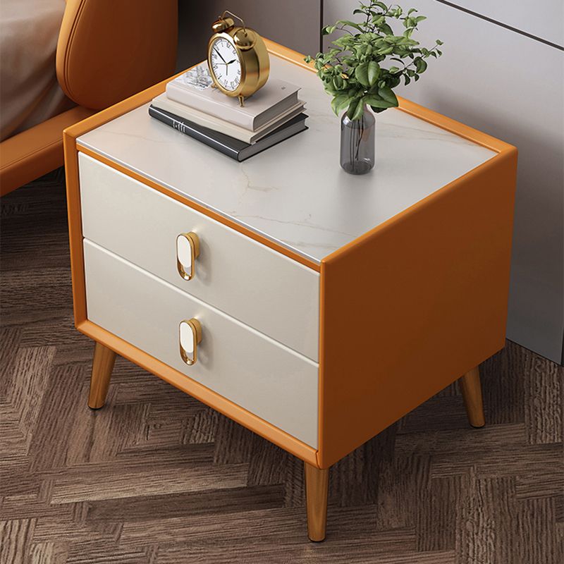 Glam Accent Table Nightstand Stone Bedside Cabinet with Drawers Clearhalo 'Bedroom Furniture' 'furn' 'furn_night_stand' 'Furniture' 'night_stand' 'Nightstands' 1200x1200_9b155539-29ad-4c77-b386-e9562b1b7ca2