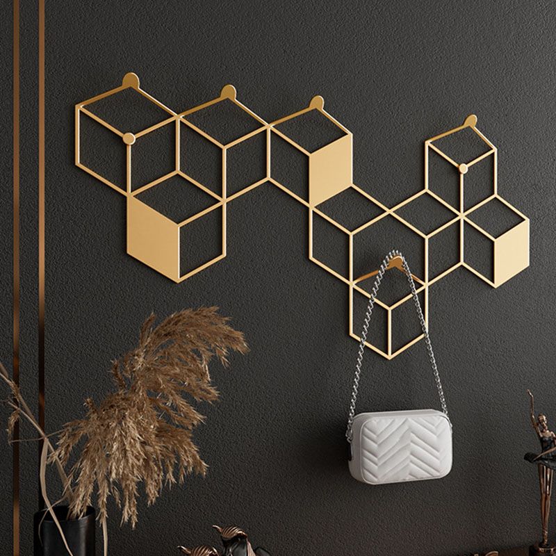 Metal Coat Rack Modern Minimalist Home Wall Hanging Coat Rack Clearhalo 'Entry & Mudroom Furniture' 'furn' 'furn_hall_tree_coat_racks' 'Furniture' 'Hall Trees & Coat Racks' 'hall_tree_coat_racks' 1200x1200_9b15c6b6-83fe-4261-a781-d7f883c11849