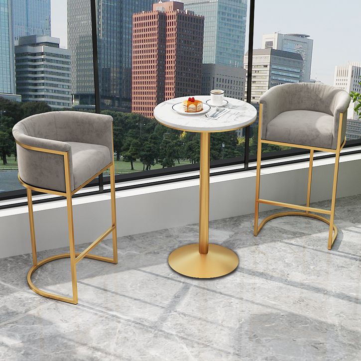 Upholstered Dining Stools Low Back Bar Stools with Metal Base Clearhalo 'Bar Furniture' 'Bar Stools' 'bar_stools' 'furn' 'furn_bar_stools' 'Furniture' 'Kitchen & Dining Furniture' 1200x1200_9b15feec-9c8e-4624-86d2-b8f17585b152