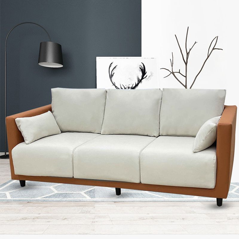 Linen Square Arm Modern Sofa with Slipcovered for Living Room and Apartment Clearhalo 'furn' 'furn_sofas' 'Furniture' 'furniture_sofas' 'kitchen' 'kitchen_sofas' 'Living Room Furniture' 'Sofa' 'sofas' 1200x1200_9b1627e2-c929-438e-b2dd-c1d08c03f3a5