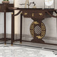 Mesa de consola de consola contemporánea de rectángulo mesa de sofá de consola de madera en marrón
