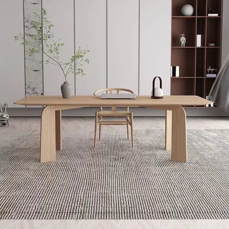 Modern Rectangle Dinette Set 1/2/4/5/6/7 Pieces Indoor Solid Wood Dining Table Set Clearhalo 'Dining Room Sets' 'Dining Tables & Seating' 'dining_room_set' 'furn' 'furn_dining_room_set' 'Furniture' 'Kitchen & Dining Furniture' 1200x1200_9b167e7c-c46f-46e1-9951-5d573587f3ae