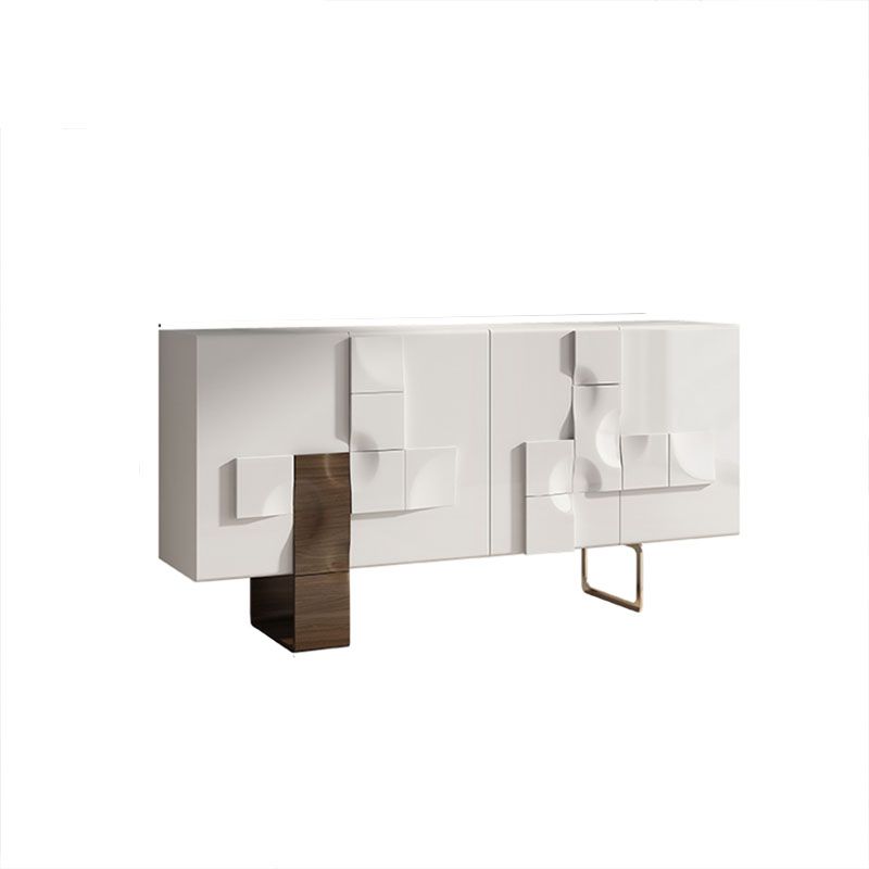 Sala de estar moderna de madera 35.4 "gabinete de acento de alto con puertas