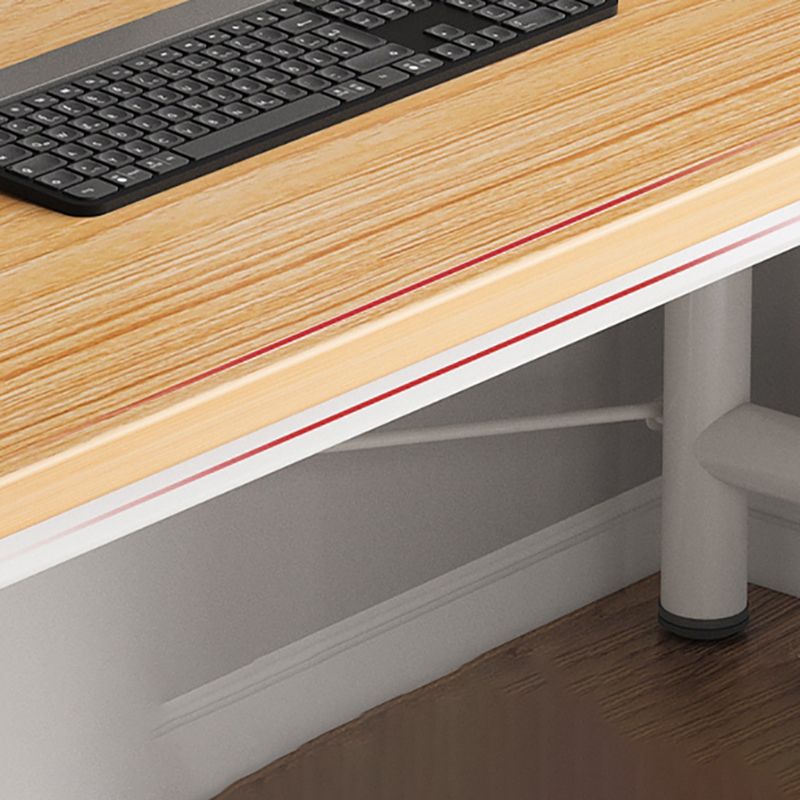 Industrial Curved Office Desk Antique Finish Wooden Computer Desk Clearhalo 'furn' 'furn_office_desk' 'Furniture' 'Office Desks' 'Office Furniture' 'office_desk' 1200x1200_9b185a8e-09a0-489a-a3b5-1335f21e9776