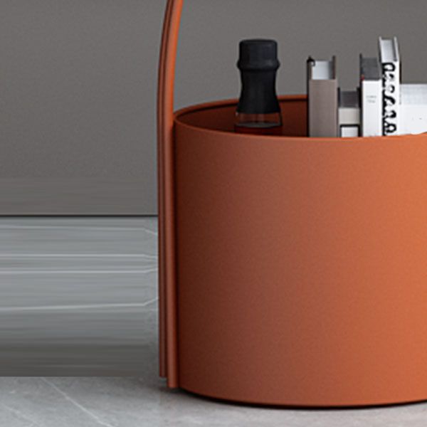 Round -Tablett Top Side Table Metall -Podest -Endtisch mit Speicher