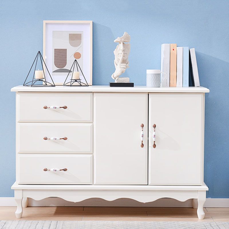 15,6-inch breedte Coastal Dresser vaste houten opbergkast met 3/6 laden