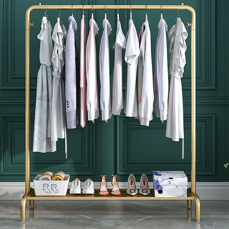 Estante de pelaje de estilo industrial estante de pelaje de pie metálico con estantes