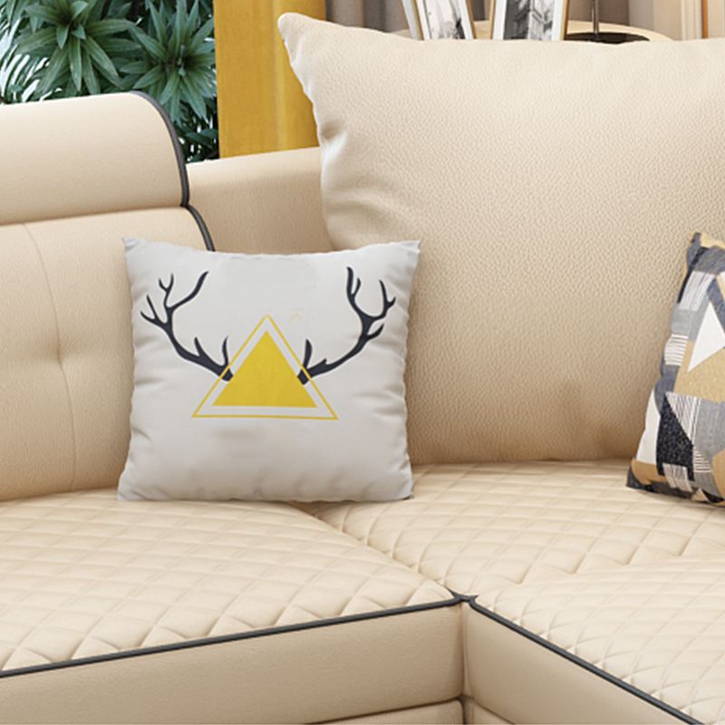 現代のソファフェイクレザーU字型モジュラー家具セクション