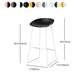 Scandinavian Style Bar-stool with Sled Legs Bucket Seat Counter Stool for Kitchen Bar Clearhalo 'Bar Furniture' 'Bar Stools' 'bar_stools' 'furn' 'furn_bar_stools' 'Furniture' 'furniture_bar_stools' 'Kitchen & Dining Furniture' 1200x1200_9b1b7683-6012-42af-87cd-b3e1c4227389