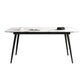 Contemporary Modern Rectangle Stone Table 4 Legs Dinner Room Table Clearhalo ' dining_table' 'Dining Tables & Seating' 'Dining Tables' 'furn' 'furn_dining_table' 'Furniture' 'furniture_dining_table' 'Kitchen & Dining Furniture' 'kitchen&dining_furn' 'kitchen' 'kitchen_dining_table' 1200x1200_9b1c7ad0-b78b-4743-a0cc-34081912c2f7