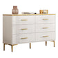 11.81" Wide Accent Chest White Contemporary Chest with Drawers Clearhalo 'Cabinets & Chests' 'cabinets_chests' 'furn' 'furn_cabinets_chests' 'Furniture' 'Living Room Furniture' 1200x1200_9b1e4190-59ad-458e-ae36-760977dff48e