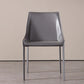 Contemporary Metal Dining Room Chair Arm Leather Side Chair for Dining Room