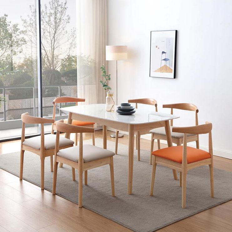 Stone Dining Table Traditional Luxury Dining Table with Solid Wood Base Clearhalo 'Dining Tables & Seating' 'Dining Tables' 'dining_table' 'furn' 'furn_dining_table' 'Furniture' 'Kitchen & Dining Furniture' 1200x1200_9b2134b4-935a-4d00-8629-aeccb7762fe8