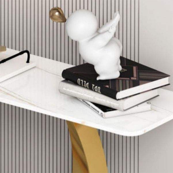 Contemporary Console Accent Table Antique Finish Rectangle Console Sofa Table Clearhalo 'Console Tables' 'console_tables' 'Entry & Mudroom Furniture' 'furn' 'furn_console_tables' 'Furniture' 1200x1200_9b216e33-9548-4cd2-98c9-99145a82801e