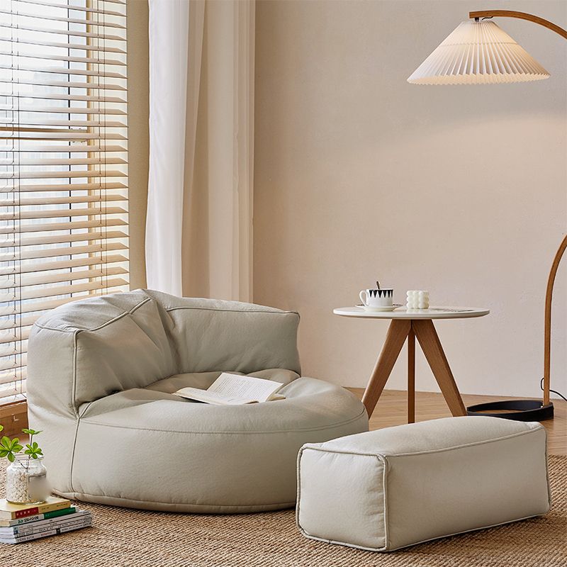 Contemporary Bonded Leather Armless Reclining Tight Back Lounge Chair Clearhalo 'Accent Chairs' 'accent_chairs' 'Chairs & Seating' 'furn' 'furn_accent_chairs' 'Furniture' 'Living Room Furniture' 1200x1200_9b2198ca-7cec-4728-b29b-fe62e2119adc