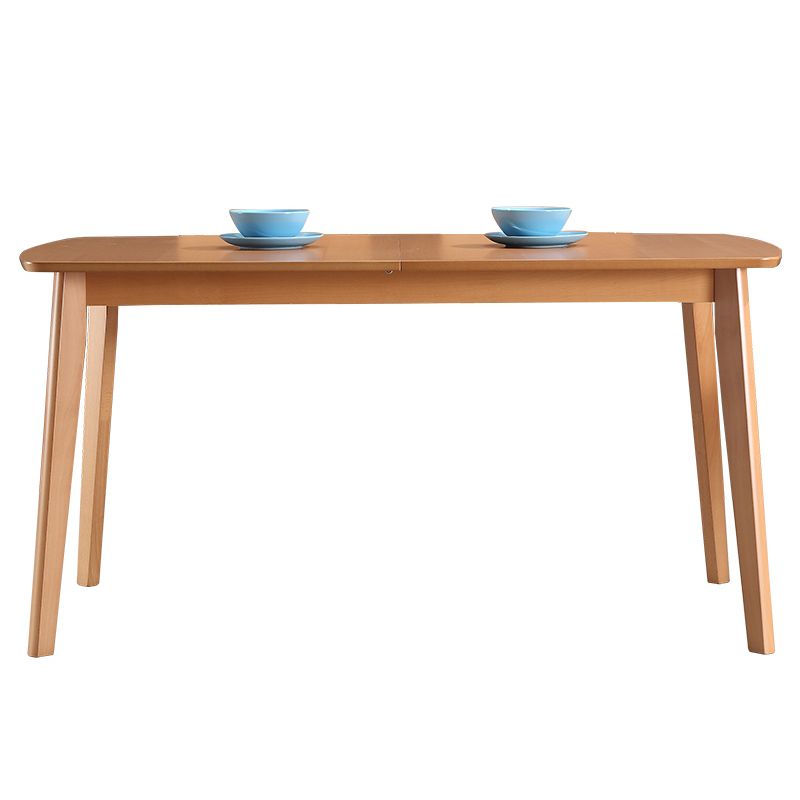 47" Extendable Beech Wood Dining Table Rectangle Kitchen Table with 4 Legs Clearhalo ' dining_table' 'Dining Tables & Seating' 'Dining Tables' 'furn' 'furn_dining_table' 'Furniture' 'furniture_dining_table' 'Kitchen & Dining Furniture' 'kitchen&dining_furn' 'kitchen' 'kitchen_dining_table' 1200x1200_9b25f05f-ecc8-4a98-a2a7-ad60be5b6ead