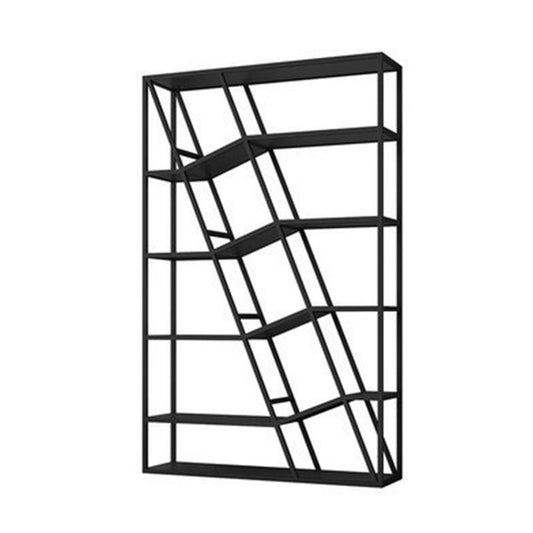 Modern Metal Bookcase Open Shelf Bookshelf for Living Room 70.9" H X 11.8" W Clearhalo 'Bookcases' 'furn' 'furn_bookcases' 'Furniture' 'Office Furniture' 1200x1200_9b26c878-9688-48a8-834a-b5d60fba3988
