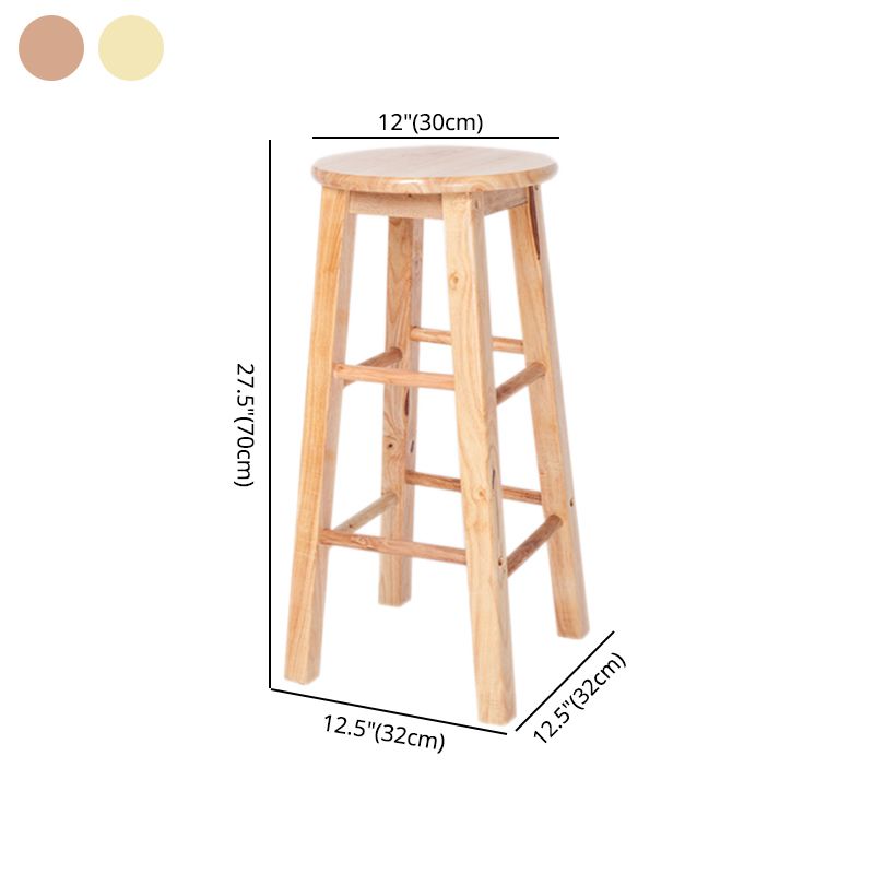 Modern Armless Non Foldable Counter Stool Wood Household Bar Stool with Pedal Clearhalo 'Bar Furniture' 'Bar Stools' 'bar_stools' 'furn' 'furn_bar_stools' 'furniture_bar_stools' 'Kitchen & Dining Furniture' 'kitchen&dining_furn' 'kitchen' 'kitchen_furn' Furniture' 1200x1200_9b27c320-cae2-4d94-8845-7001841186e3