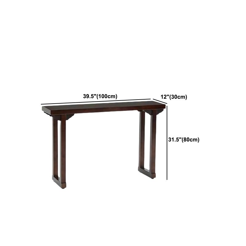 Walnusskonsolentisch Massivholz 9,84 Zoll breites Konsolensofa -Tisch