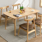 Modern Style Solid Wood Dining Table Rectangle Table with 4 Legs for Home Clearhalo ' dining_table' 'Dining Tables & Seating' 'Dining Tables' 'furn' 'furn_dining_table' 'Furniture' 'furniture_dining_table' 'Kitchen & Dining Furniture' 'kitchen&dining_furn' 'kitchen' 'kitchen_dining_table' 1200x1200_9b2b72d7-3a36-4f61-8f19-f79a3ec6a5e1