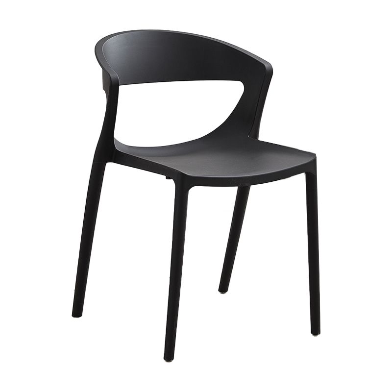 Minimalist Style Plastic Dining Armless Chairs Open Back Dining Side Chair Clearhalo ' kitchen&dining_furn' 'Dining Chairs' 'Dining Tables & Seating' 'dining_chair' 'furn' 'furn_dining_chair' 'Furniture' 'furniture_dining_chair' 'Kitchen & Dining Furniture' 'kitchen' 1200x1200_9b2bbc06-4e86-49da-8e74-5960ea80d7fb
