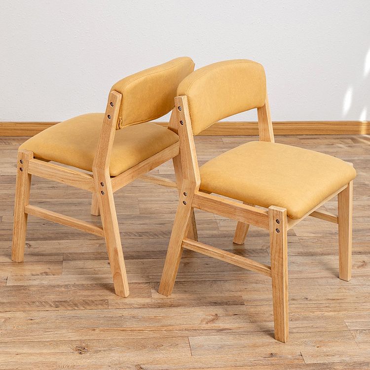 Country Style Armless Dining Chairs Open Back Upholstered Dining Side Chairs Clearhalo ' kitchen&dining_furn' 'Dining Chairs' 'Dining Tables & Seating' 'dining_chair' 'furn' 'furn_dining_chair' 'Furniture' 'furniture_dining_chair' 'Kitchen & Dining Furniture' 'kitchen' 1200x1200_9b2bc251-ec86-421c-8db0-08b5ee3abefc