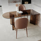 Free Form Tempered Glass Table for Restaurant Modern Table with Double Pedestal Clearhalo ' dining_table' 'Dining Tables & Seating' 'Dining Tables' 'furn' 'furn_dining_table' 'Furniture' 'furniture_dining_table' 'Kitchen & Dining Furniture' 'kitchen&dining_furn' 'kitchen' 'kitchen_dining_table' 1200x1200_9b2c7fb9-0d4b-4c3f-a870-977e0cb34416