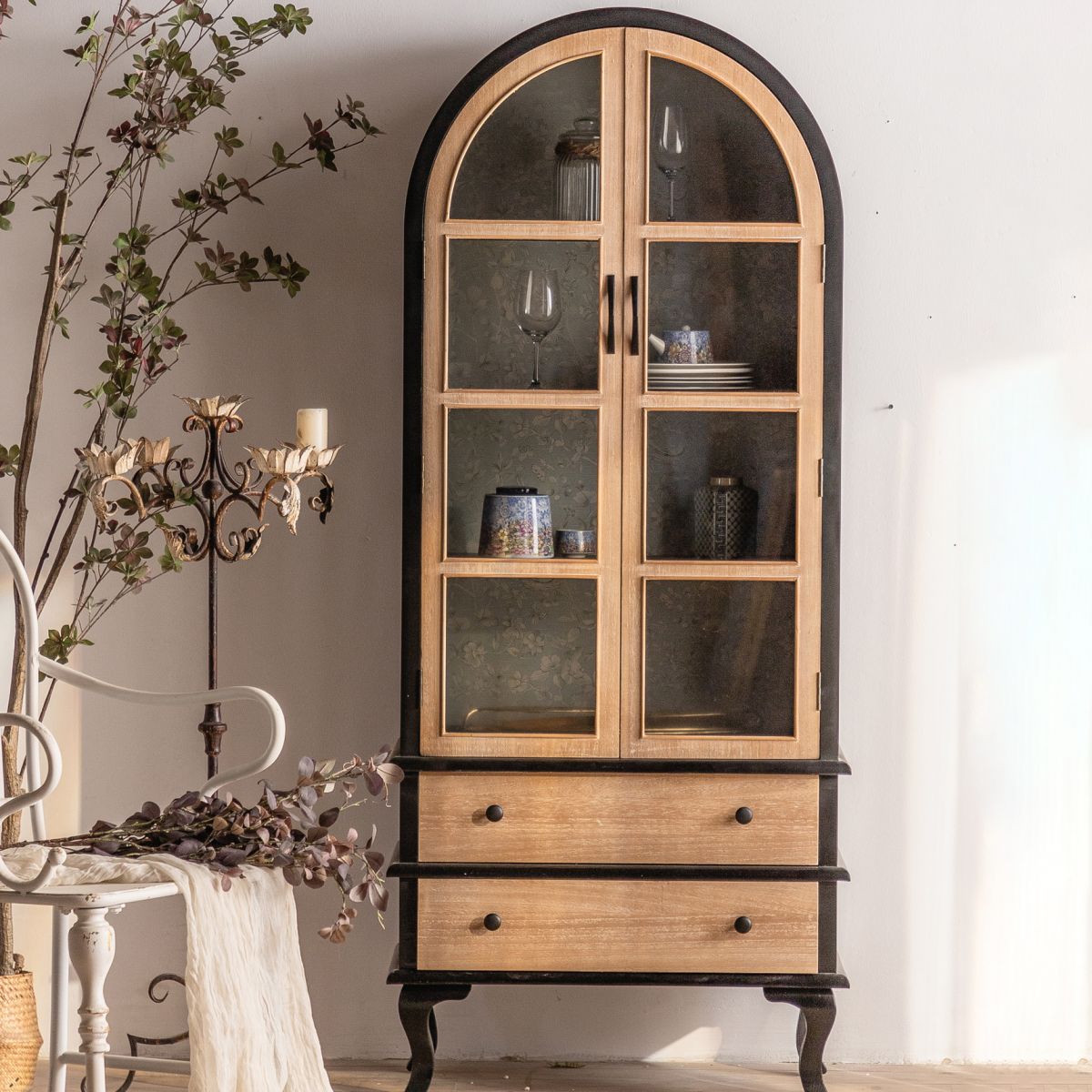 Solid Wood Cabinet Industrial Stain Resistant Accent Cabinet Clearhalo 'Cabinets & Chests' 'cabinets_chests' 'furn' 'furn_cabinets_chests' 'Furniture' 'Living Room Furniture' 1200x1200_9b31d39a-3379-4e64-9b9a-174cf6d73df9