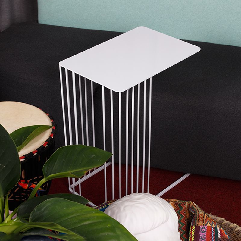 Mid-Century Rectangular Side Table Metal C Side Table, 23.23" Tall Clearhalo 'Coffee & Accent Tables' 'End & Side Tables' 'end_side_tables' 'furn' 'furn_end_side_tables' 'Furniture' 'Living Room Furniture' 1200x1200_9b33f180-8c8e-4998-8e15-6bc2892124d8