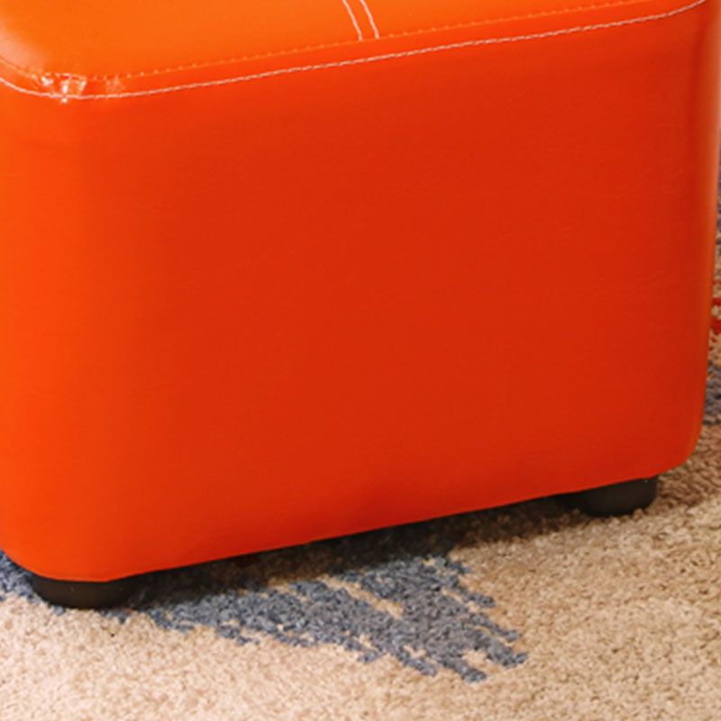 Contemporary Rectangle Shape Ottoman Faux Leather Standard with Tufted Clearhalo 'furn' 'furn_ottomans_poufs' 'Furniture' 'Living Room Furniture' 'Ottomans & Poufs' 'ottomans_poufs' 1200x1200_9b35a80c-fd27-496d-a8a5-6aba41169928