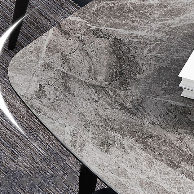 Home Sintered Stone Kitchen Table Industrial Rectangle Fixed Dining Desk Clearhalo 'Dining Tables & Seating' 'Dining Tables' 'dining_table' 'furn' 'furn_dining_table' 'Furniture' 'Kitchen & Dining Furniture' 1200x1200_9b36da27-5404-4ae8-98a9-630c0026d3e2