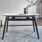 Sintered Stone Extendable Round Dining Table Modern Adjustable Table with Metal 4 Legs Clearhalo ' dining_table' 'Dining Tables & Seating' 'Dining Tables' 'furn' 'furn_dining_table' 'Furniture' 'furniture_dining_table' 'Kitchen & Dining Furniture' 'kitchen&dining_furn' 'kitchen' 'kitchen_dining_table' 1200x1200_9b37176e-229a-482b-9a4e-e62715c6de3b