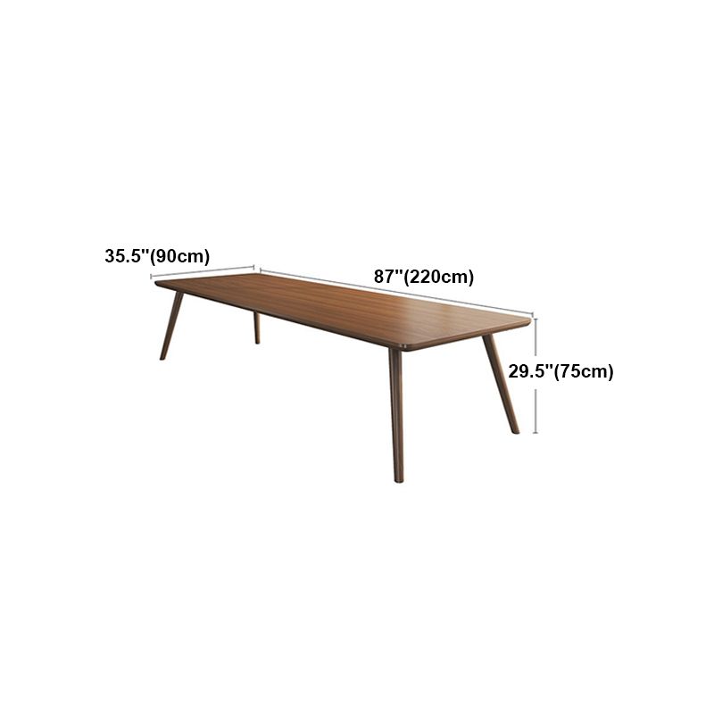 Mesa de reunión curva de la oficina en el hogar corrección de escritorio de estilo moderno