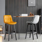 Tabouret de bar en cuir scandinave 27,95 '' tabouret à basse arrière bas