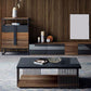 Rectangular Iron and Wood Coffee Cocktail Table with Storage Clearhalo 'Coffee & Accent Tables' 'Coffee Tables' 'coffee_tables' 'furn' 'furn_coffee_tables' 'Furniture' 'Living Room Furniture' 1200x1200_9b3efa97-5a7b-461c-8276-ddb5d3071579