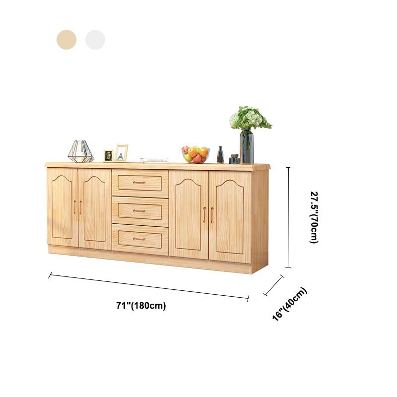 Console de télévision de stockage fermé de style moderne avec 3 tiroirs