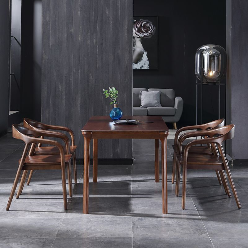 Traditional Style Ash Wood Chair Set Kitchen Dining Room Open Back Arm Chairs Clearhalo ' kitchen&dining_furn' 'Dining Chairs' 'Dining Tables & Seating' 'dining_chair' 'furn' 'furn_dining_chair' 'Furniture' 'furniture_dining_chair' 'Kitchen & Dining Furniture' 'kitchen' 1200x1200_9b4212cf-0480-42fd-9d7f-9c5759fba76f