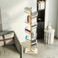 Contemporary Etagere Bookcase Open Back Metal Bookshelf with Shelves