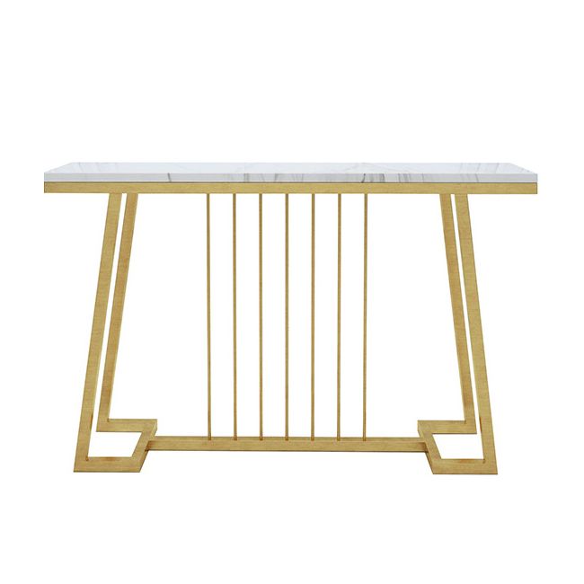 Tabla de acento de consola moderna Tabla de sofá de acabado antiguo en mármol