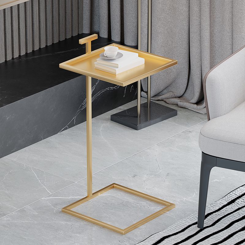 Tavolino superiore del vassoio quadrato moderno di metà secolo 23.23 "tavolo da fine cista alto cista