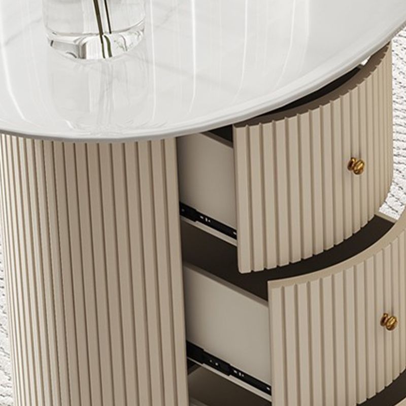 Glam Style Stone Writing Desk 3 Drawers Metal Desk for Office Clearhalo 'furn' 'furn_office_desk' 'Furniture' 'Office Desks' 'Office Furniture' 'office_desk' 1200x1200_9b44b163-f79b-4470-9594-e248293c3f6d