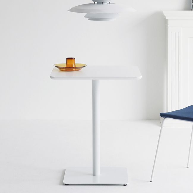 Square Pedestal Dinner Table Industrial Style MDF Dining Table for Indoor Clearhalo ' dining_table' 'Dining Tables & Seating' 'Dining Tables' 'furn' 'furn_dining_table' 'Furniture' 'furniture_dining_table' 'Kitchen & Dining Furniture' 'kitchen&dining_furn' 'kitchen' 'kitchen_dining_table' 1200x1200_9b44cb22-0609-4083-b71d-b42cc0f11b24