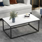 Modern Rectangular Steel Frame Coffee Table Black Cocktail Table Clearhalo 'Coffee & Accent Tables' 'Coffee Tables' 'coffee_tables' 'furn' 'furn_coffee_tables' 'Furniture' 'furniture_coffee_tables' 'Living Room Furniture' 1200x1200_9b453c48-cd91-4fcc-8a6e-853b63f036a8