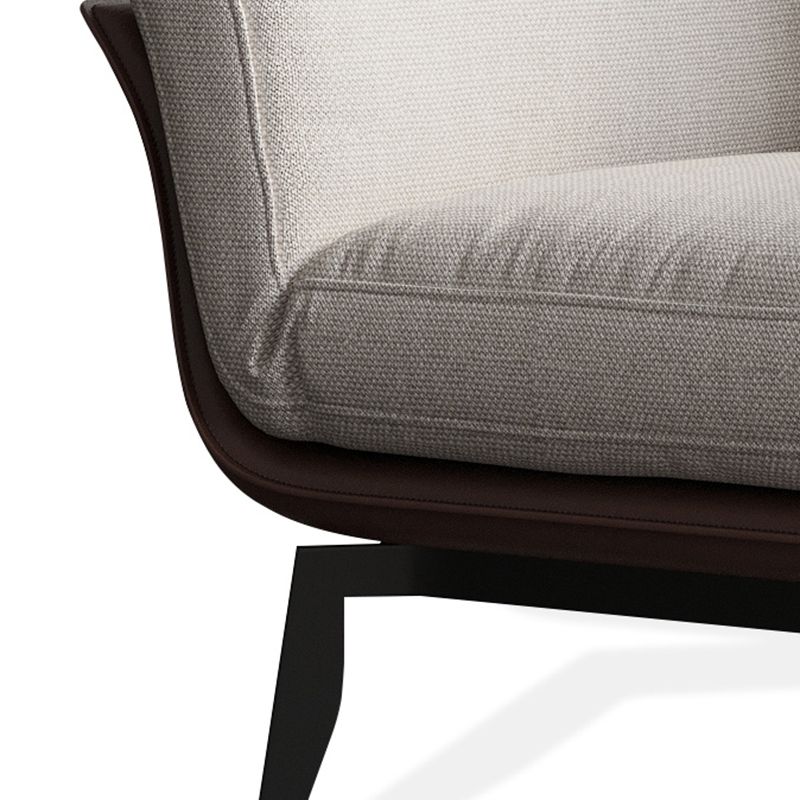 Contemporary 4 Legs Chair Flared Arms Chair with Removable Cushions Clearhalo 'Accent Chairs' 'accent_chairs' 'Chairs & Seating' 'furn' 'furn_accent_chairs' 'Furniture' 'Living Room Furniture' 1200x1200_9b455fc9-14ee-464a-a5a1-cbe1b7b37356