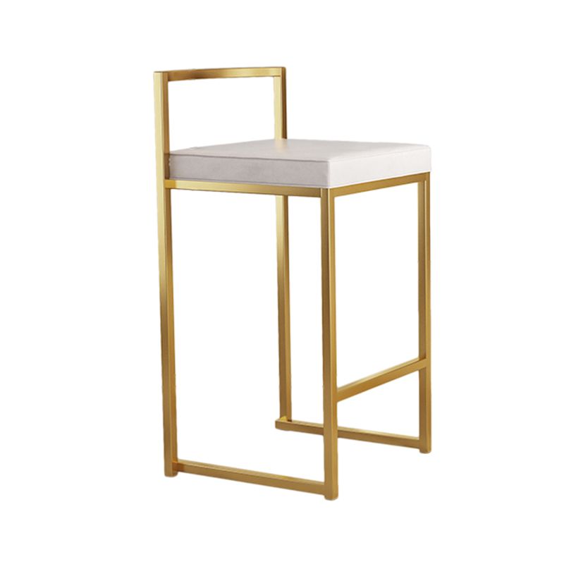 Glam Footrest Upholstered Bar Stool Matte Finish Home Low Back Stool Clearhalo 'Bar Furniture' 'Bar Stools' 'bar_stools' 'furn' 'furn_bar_stools' 'Furniture' 'furniture_bar_stools' 'Kitchen & Dining Furniture' 1200x1200_9b46c687-d219-4aa5-84c1-60121da656e0