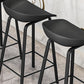 Modern Backrest Armless Counter Stool Plastic Bar Stool with Metal 4 Legs Clearhalo 'Bar Furniture' 'Bar Stools' 'bar_stools' 'furn' 'furn_bar_stools' 'Furniture' 'Kitchen & Dining Furniture' 1200x1200_9b46c7e0-fddd-4b80-b19f-e9c5a2be5bde