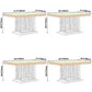 Metal Traditional Luxury Rectangle Indoor Table Marble Top Table with Pedestal Clearhalo ' dining_table' 'Dining Tables & Seating' 'Dining Tables' 'furn' 'furn_dining_table' 'Furniture' 'furniture_dining_table' 'Kitchen & Dining Furniture' 'kitchen&dining_furn' 'kitchen' 'kitchen_dining_table' 1200x1200_9b48d434-de15-40d4-bfe1-0c9315ad0e23