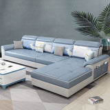Contemporary 4-seater Sofa Sewn Pillow Back Sectional with Storage Clearhalo 'furn' 'furn_sofas' 'Furniture' 'furniture_sectionals' 'kitchen' 'kitchen_sofas' 'Living Room Furniture' 'Sectionals' 'Sofa' 'sofas' 1200x1200_9b492920-17b2-4ad6-8a95-71685091d719