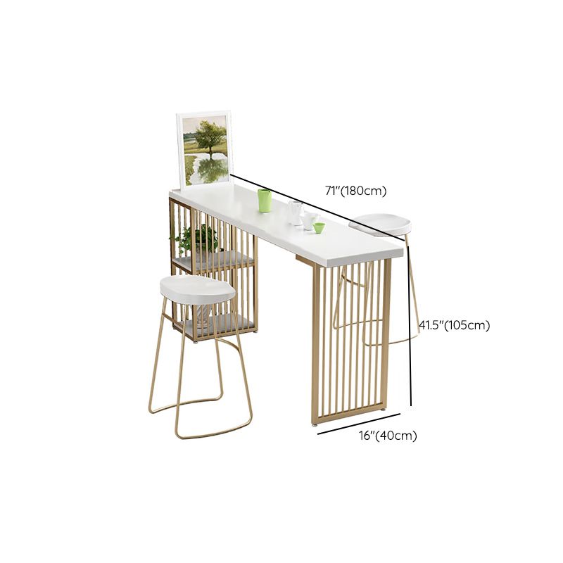 Solid Wood Bar Stool and Table Set 1/2/3 Pieces Rectangular Rectangular Clearhalo 'Bar Furniture' 'furn' 'furn_home_bar_bar_sets' 'Furniture' 'Home Bars & Bar Sets' 'home_bar_bar_sets' 'Kitchen & Dining Furniture' 1200x1200_9b4bcc98-2311-46ad-b51e-9332f20be345